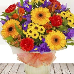 Birthday Bouquet - bright and vibrant birthday flowers