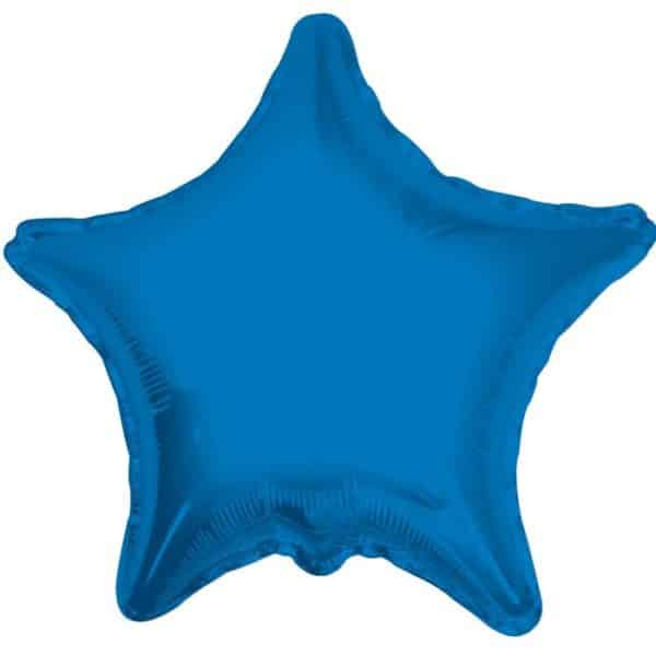 Blue star shape balloon