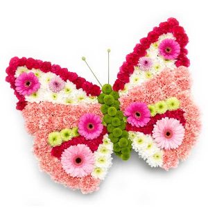 Butterfly flower tribute