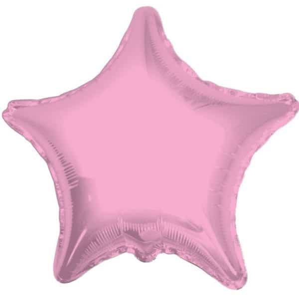 Pink star shape balloon