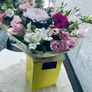 Traditional Mother's Day Bouquet carefully arranged by Little Flower Shop in Burgess Hill for your mother to enjoy on her special day