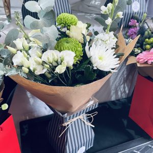 Pure Mother's Day Bouquet carefully arranged by Little Flower Shop in Burgess Hill for your mum to enjoy and appreciate on her special day